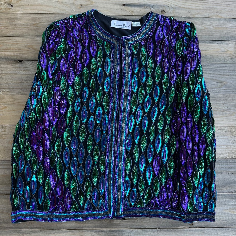 Laurence Kazar Vintage embroiderer Jacket Size L